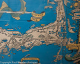 Vintage Melanie Elisabeth Leonard Map of Cape Cod