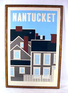 Vintage Nantucket poster by Robert Bushong