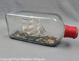 Vintage Ship in Bottle - Whale Ship - Rare!