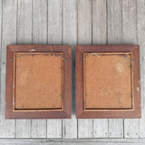 Pair Vintage Folk Art Portraits by Dorothy Davis