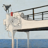 M/V Naushon Bridge Wing Painting by John Austin