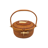 Vintage Nantucket "Cocktail" Basket Purse by Stephen Gibbs