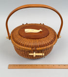 Vintage Nantucket "Cocktail" Basket Purse by Stephen Gibbs