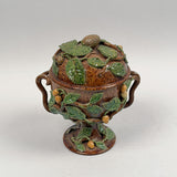 Antique Majolica Palissy Ware Tureen