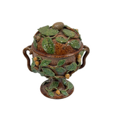 Antique Majolica Palissy Ware Tureen