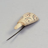 Antique Scrimshaw Hand & Cuff Pin