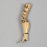 Antique Scrimshaw Leg Wax Seal