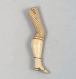 Antique Scrimshaw Leg Wax Seal