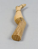 Antique Scrimshaw Leg Wax Seal