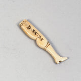 Antique Scrimshaw Leg Charm