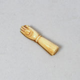 Antique Scrimshaw Hand & Heart Charm