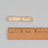 Antique Scrimshaw Hand & Heart Charm