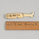 Antique Scrimshaw Leg Charm