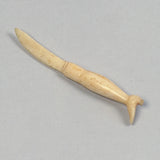 Antique Scrimshaw Leg Letter Opener