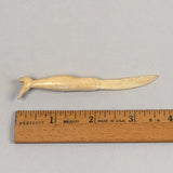 Antique Scrimshaw Leg Letter Opener