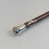 Antique Sterling Silver Topped Walking Stick