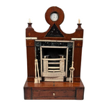 Antique Scrimshaw Hearth Watch Hutch