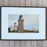 Navesink Twin Lights Painting by John Austin