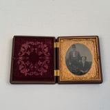 Antique Tintype with Firemen and Lighthouse