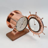 Antique Ship's Wheel Stormoguide Barometer