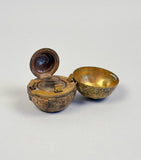 19th C. Globe Shaped Travelling Inkwell