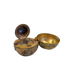 19th C. Globe Shaped Travelling Inkwell