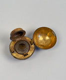 19th C. Globe Shaped Travelling Inkwell