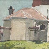 Point Judith Lighthouse Watercolor Painting by John Austin