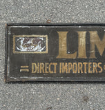 Antique Limes Trade Sign from Faneuil Hall