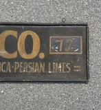 Antique Limes Trade Sign from Faneuil Hall