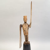 Antique Scrimshaw Whalebone Whirligig of a Sailor