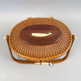 Vintage Nantucket Basket Purse by Sherwin P. Boyer