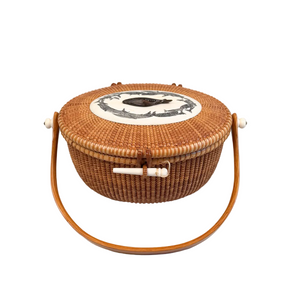 Vintage Nantucket "Cocktail" Basket Purse by Alan Reed 1986