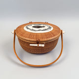 Vintage Nantucket "Cocktail" Basket Purse by Alan Reed 1986