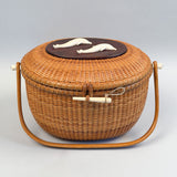 Vintage William Sayle Nantucket Basket Purse 1974