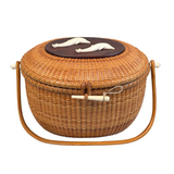 Vintage William Sayle Nantucket Basket Purse 1974
