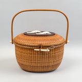 Vintage William Sayle Nantucket Basket Purse 1974