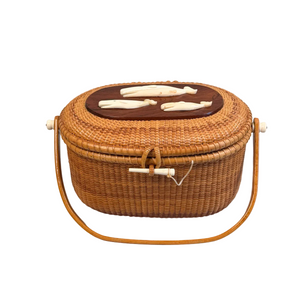 Vintage Nantucket Basket Purse by Paul Whitten 1974