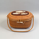 Vintage Nantucket Basket Purse by Paul Whitten 1974