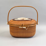 Vintage Nantucket Basket Purse by Paul Whitten 1974
