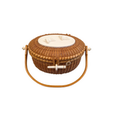 Vintage Nantucket "Cocktail" Basket Purse by Stephen Gibbs