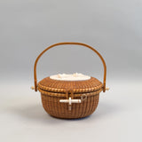 Vintage Nantucket "Cocktail" Basket Purse by Stephen Gibbs