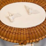 Vintage Nantucket "Cocktail" Basket Purse by Stephen Gibbs