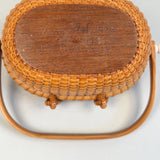Vintage Nantucket "Cocktail" Basket Purse by Stanley Roop 1972