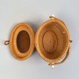 Vintage Nantucket "Cocktail" Basket Purse by Paul Whitten 1974