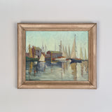 Nantucket Waterfront Oil Painting by Ruth Haviland Sutton