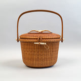Vintage Nantucket Basket Purse by The Wooden Jug 1968