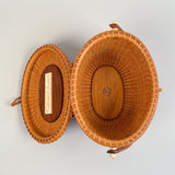 Vintage Nantucket Basket Purse by The Wooden Jug 1968