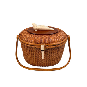 Vintage Whalers Craft Nantucket Basket Purse 1966