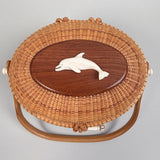 Vintage Nantucket Basket Purse by Terry Sylvia 1991
